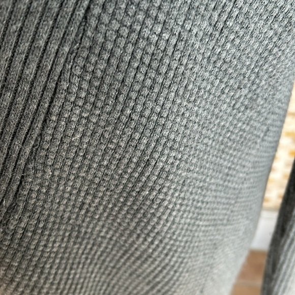 LOFT rabbit hair blend open front long cardigan - Picture 3 of 11